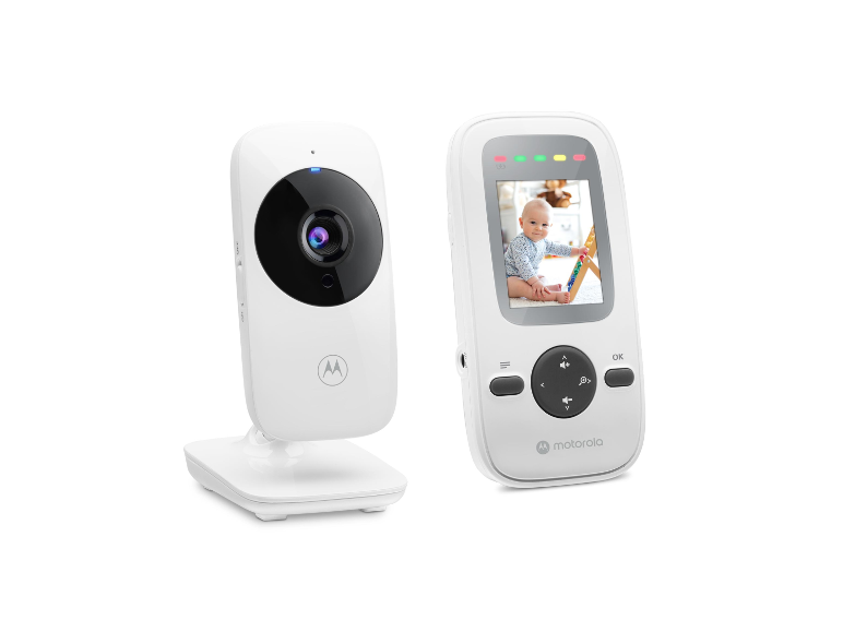 Babyphone Motorola avec caméra et écran.