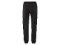 Pantalon cargo noir avec taille élastique.