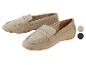 Deux paires de mocassins en daim beige clair