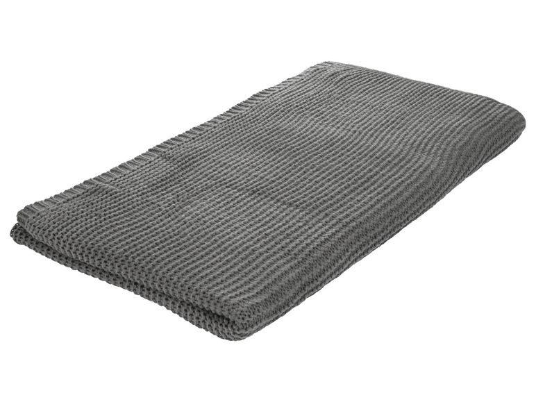 Aller en mode plein écran : LIVARNO home Plaid en maille, 130 x 150 cm - Image 1