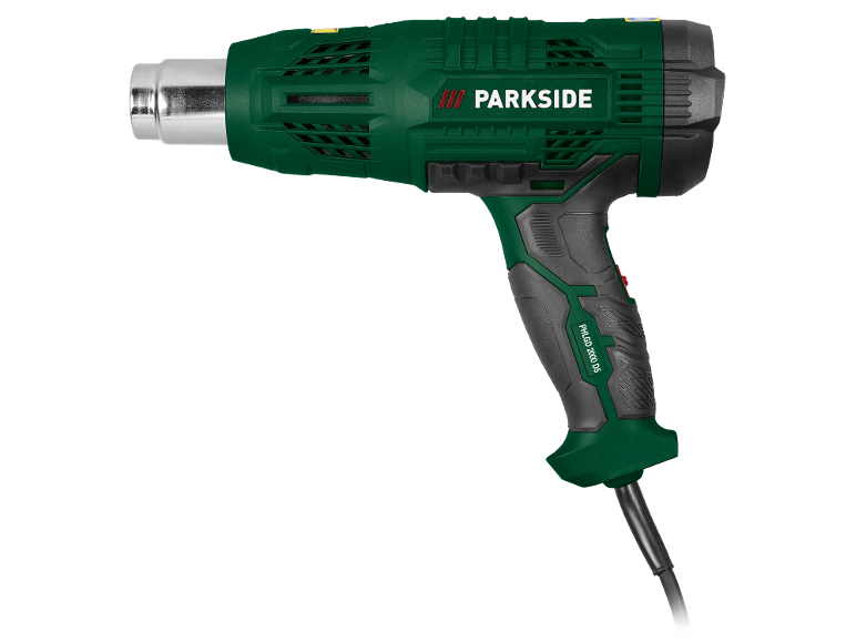 Pistolet à air chaud vert avec le texte PHLGD 2000 D5