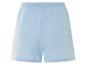 Shorts en gaze de coton bleu clair.