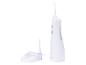Un irrigateur buccal blanc Nevadent avec une station de charge.