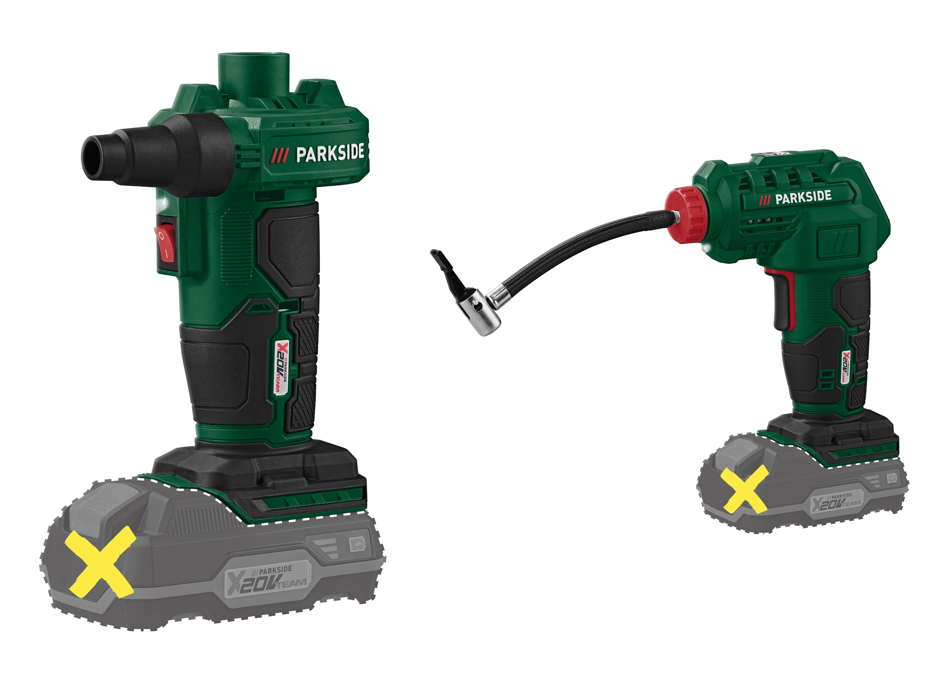 PARKSIDE® Pompe à air PALP 20-Li B2 ou compresseur PAK 20-Li B2 sans fil, 20 V
