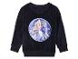 Un sweat-shirt bleu marine à manches longues avec une image d'Elsa de La Reine des Neiges.