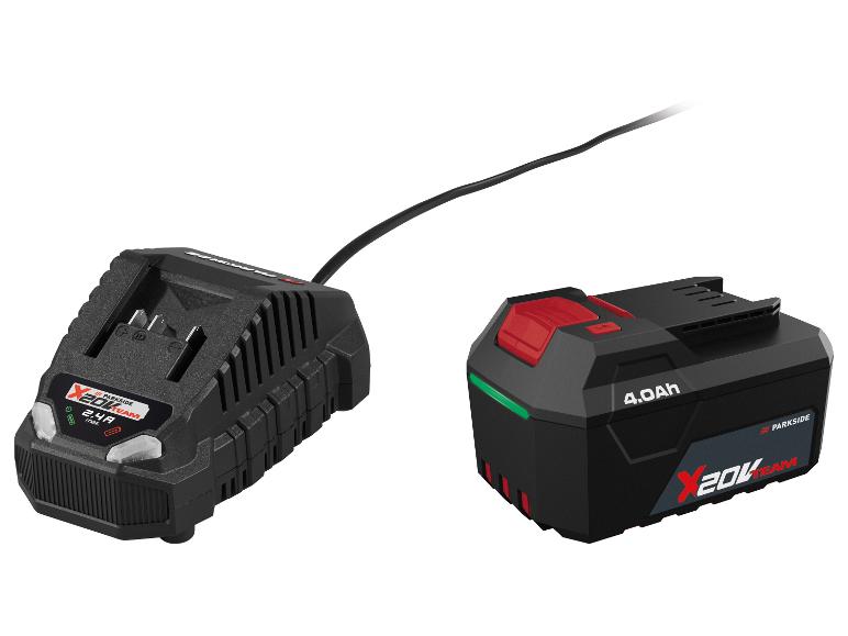 Chargeur et batterie PARKSIDE X 20V Team 4.0Ah