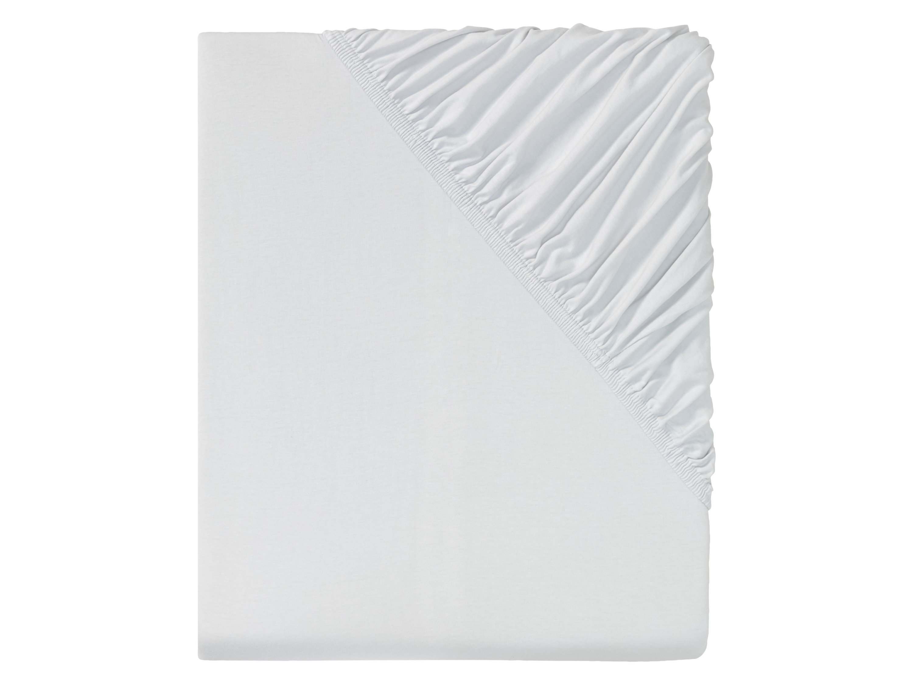 LIVARNO home Drap-housse en jersey, 180-200 x 200 cm (gris clair )