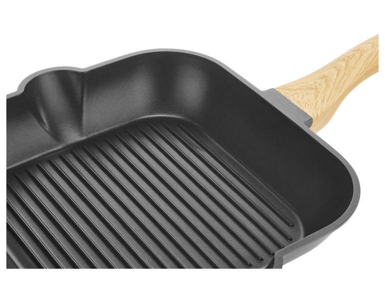 Aller en mode plein écran : Poêle à griller ou poêle en fonte d'aluminium, Ø 28 cm - Image 5