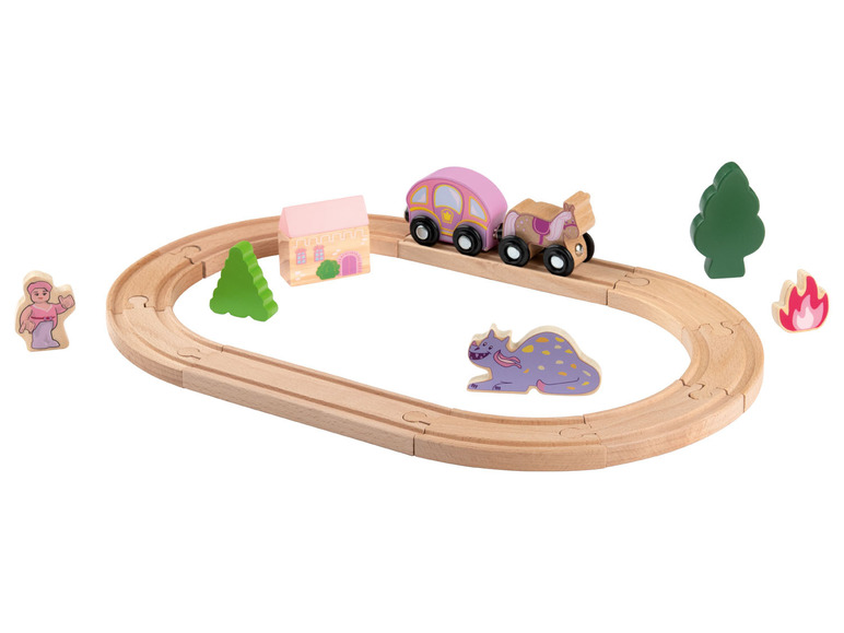 Aller en mode plein écran : Playtive Kit ferroviaire en bois, 18 pièces - Image 9