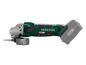 Une meuleuse d'angle Parkside X20V Team verte avec un disque.