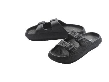 CRIVIT Mule de bain homme (noir, 42/43)