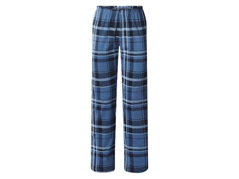 Pantalon de pyjama à carreaux bleus pour homme.