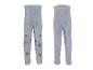 Collants tricotés LUPILU® pour bébé en gris avec pois antidérapants, vue avant et arrière.