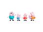 Figurines Peppa Pig, incluant Peppa, George, Maman Pig et Papa Pig.