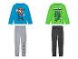 Pyjamas enfants Super Mario et Minecraft : hauts et bas assortis.