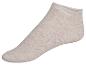 Chaussettes courtes beige clair en coton.