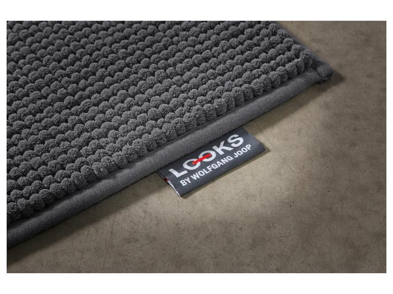Tapis de bain gris foncé texturé, Looks by Wolfgang Joop.