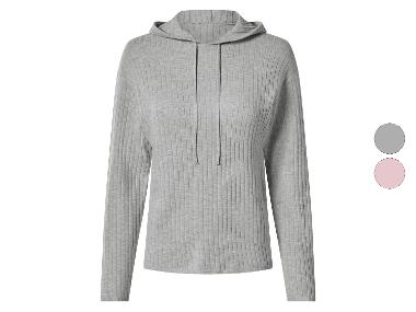esmara® Sweat à capuche en maille côtelé femme