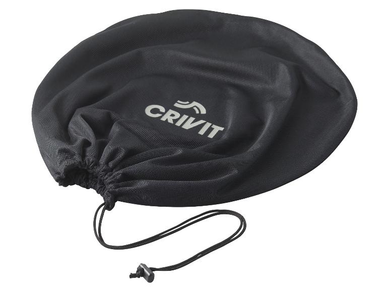 Sac de sport Crivit noir avec cordon de serrage.