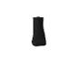 Chaussette noire unie sur fond blanc.