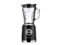 Blender vintage noir 1973 avec pichet en verre.