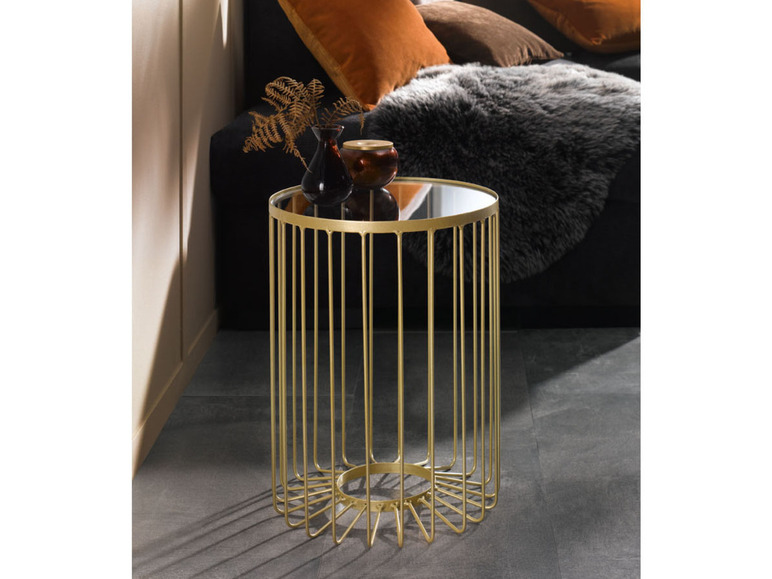 Aller en mode plein écran : LIVARNO home Table d'appoint, avec plateau en verre - Image 8
