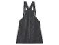 Robe-salopette noire en jean pour enfant.