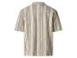 Chemise homme rayée gris et crème, vue de dos.