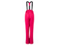 Un pantalon de ski rose avec des bretelles