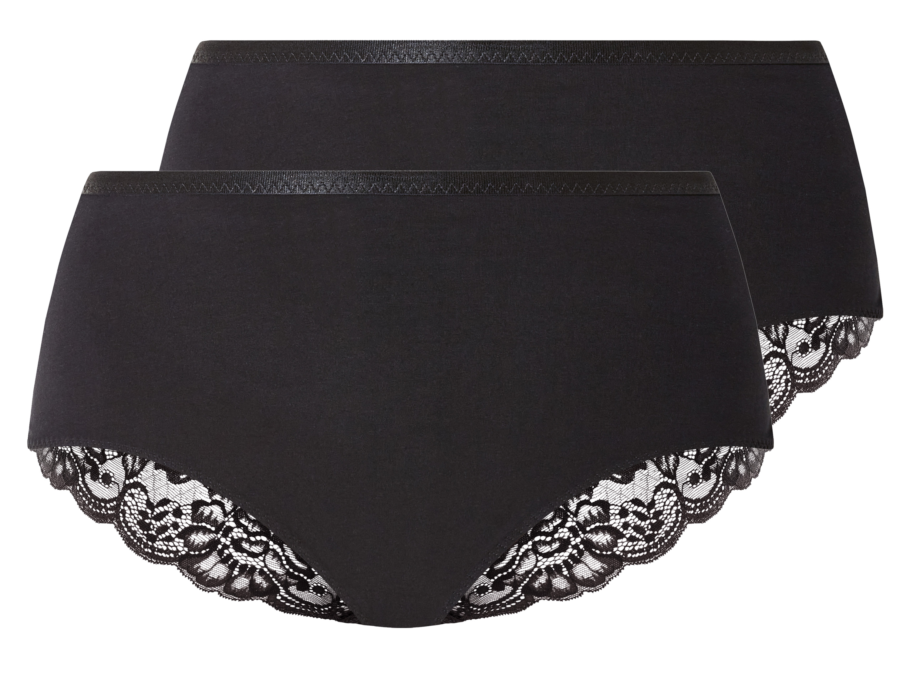 esmara® Lot de 2 gaines femme (L (44-46), noir)