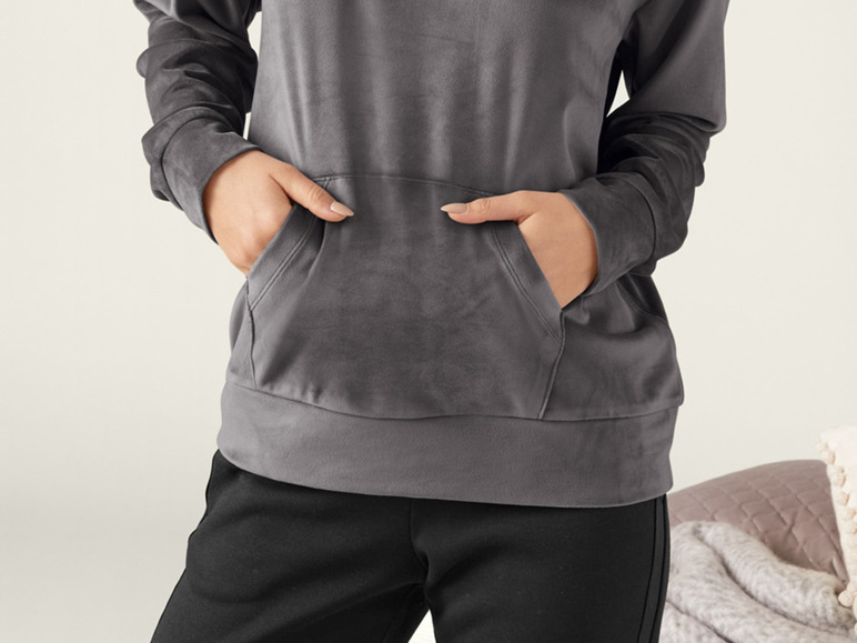 Aller en mode plein écran : esmara® Sweat à capuche en velours femme - Image 5