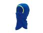 Cagoule polaire bleue pour enfant avec liseré jaune