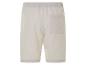 Shorts beige en tissu léger, vue arrière.