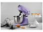 Robot pâtissier Bergner de couleur lilas avec un bol et un fouet