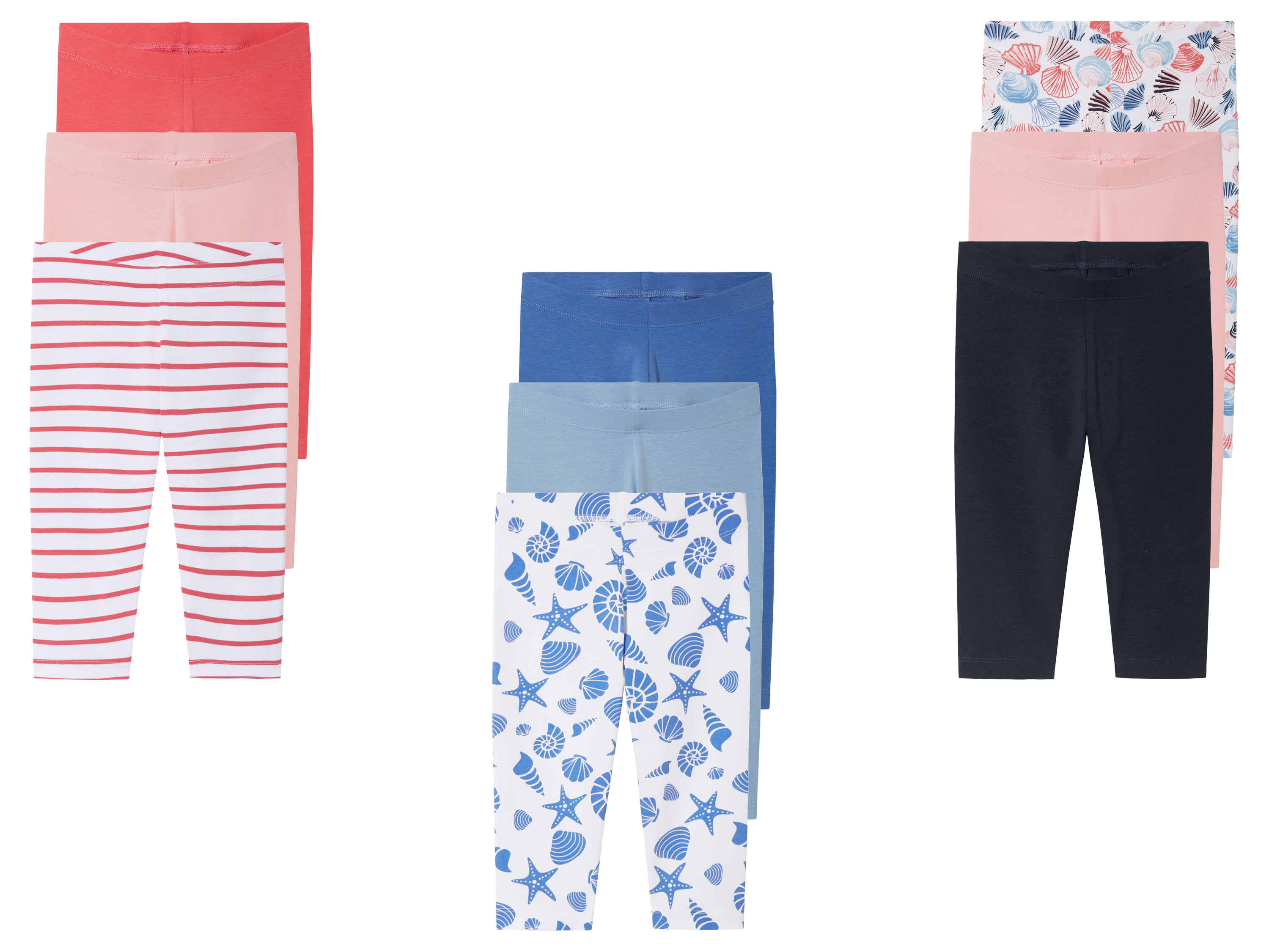 lupilu® Lot de 3 corsaires petite fille