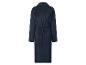 Peignoir en microfibre bleu marine avec ceinture, vue arrière