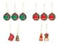 Boules de Noël et décorations suspendues LIVARNO® en verre à motif écossais.