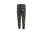 Pantalon de pyjama vert foncé avec motif pain d'épices.