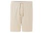 Shorts beiges en molleton, style décontracté.