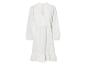 Robe blanche courte à manches longues, style bohème.