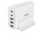 Chargeur mural blanc TRONIC avec deux ports USB-C PD et quatre ports USB
