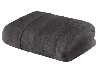 Serviette De Bain Grande Taille 100x150 Cm - Lot De 2 En Coton Doux, Avec Boucle De Suspension, Noir - 5