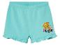 Shorts turquoise pour enfant, décorés d'un poisson clown et du mot "Fun".