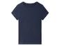 T-shirt bleu marine à manches courtes.