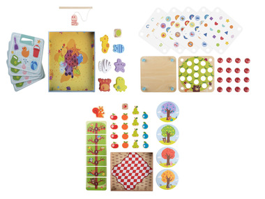 Playtive Mes premiers jeux, en bois véritable