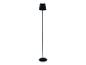 Lampe sur pied noire design moderne.