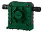 Pompe de perceuse verte avec raccords noirs et le texte « max. 30s Trockenlauf dry running ».