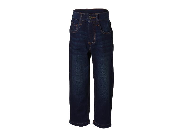 LUPILU® Jean thermique Loose Fit pour enfant en bleu foncé