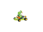 Kart de jeu Carrera Mario Kart avec figurine de Yoshi