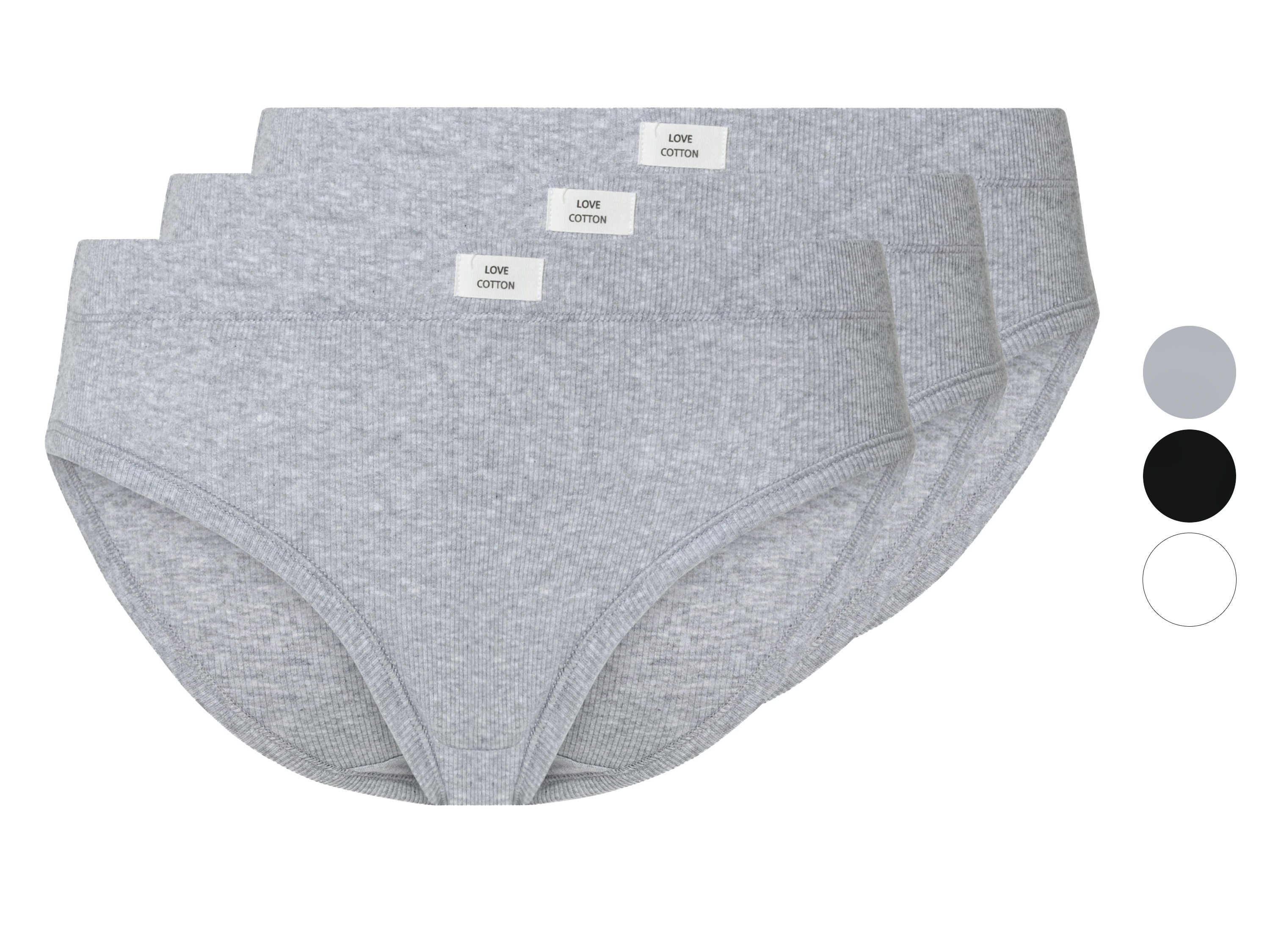 esmara® Lot de 3 culottes femme